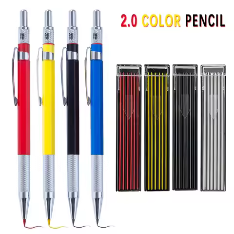 2.0MM Metal Mechanical Pencil Art Drawing DesignHB Automatic Pencil Low Center of Gravity Writing st