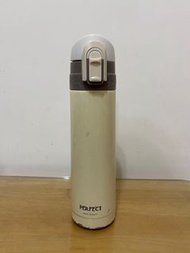 白色保溫瓶500ml/PERFECT極致不銹鋼#304/水杯/理想牌 台灣製