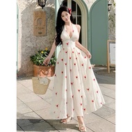 MAXI RED FLOWER BOW COLLAR