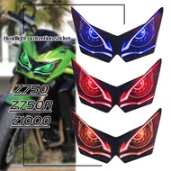 For KAWASAKI Z750 Z750R Z1000 Z 750 Z 1000 Motorcycle 3D Front Fairing Headlight Stickers Guard Head