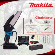 MAKITA Cordless Chainsaw Electric Chainsaw Purning Saw Lithuim Batter Gergaji Pokok