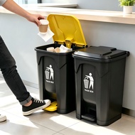 20L/30L/50L/80L/100L Foot Pedal Trash Bin Indoor Sanitation Impact Resistant Garbage Bin Garbage Tra