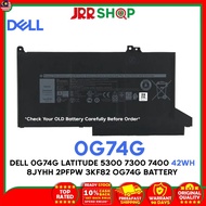 Del 0G74G 42WH LATITUDE 5310 5300 7300 2-IN-1 7400 8JYHH 2PFPW 3KF82 OG74G LAPTOP BATTERY