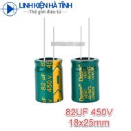 Bag of 5 Capacitors 82UF 450V 82uf size 18X25MM-CD7