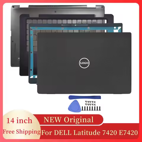 NEW Notebook Screen LCD Back Cover/Front Bezel/Palmrest/Bottom Case Laptop Accessories For DELL Lati