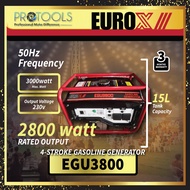 EUROX / EUROPOWER EGU3800 / KCM KF3800 3KW PORTABLE GASOLINE GENERATOR | PETROL | 4 STROKE | 7HP |