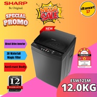 𝐋𝐎𝐑𝐑𝐘 𝐒𝐄𝐍𝐃𝐈𝐑𝐈 𝗞𝗟,𝗦𝗘𝗟𝗔𝗡𝗚𝗢𝗥 Sharp 12KG Direct Drive Inverter Washing Machine ESW12SM 洗衣机 Mesin basuh