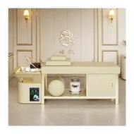 2025 Golden spa bed for beauty salon, luxury spa, special Thai spa, shampoo bed valid, new.