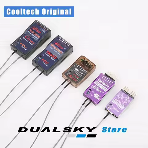 Cooltech Cooltec R6008HV R7008-HV 2.4G 4Ch 6Ch 8Ch with Metal Shell Part Compatible with FUTABA FASS