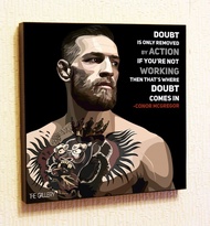 Conor Mcgregor Ufc Mma Ireland Motivational Quotes Wall Decals Pop Art Gifts Portrait Framed Famous