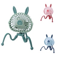 Cute Cartoons Octopus Portable USB Fans Handheld Baby Stroller Bracket Silent Fan Mini Stand Fans