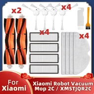 For Xiaomi Robot Vacuum-Mop 2C / XMSTJQR2C Robot Vacuums Roller Side Brush Hepa Filter Mop Rag Spare Parts Accessories