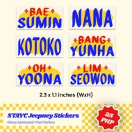 NMIXX Jeepney Stickers Fanmade Stickers
