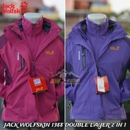 Jaket Gunung / Outdoor Jack Wolfskin Double Layer 2in1 Waterproof -