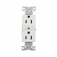美國 COOPER BR15W 125V 15A NEMA 5-15 白色 單聯 商用級插座 (DUPLEX型)
