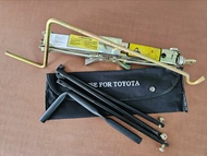ZUMA ชุดถอดล้อ TOYOTA ซ่อมรถรถยนต์ แม่แรงสะพาน พร้อม เหล็กหมุนยางอะไหล่ 3ท่อน ส่งเร็ว ส่งไว