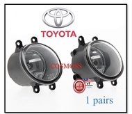 2X Toyota ESTIMA ACR50 2008-2014 / TOYOTA WISH 2008-2014 Spotlight Universal Fog Lamp OEM Replacemen