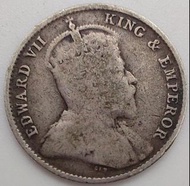 (1904)Hong Kong Five Cents Silver coins/Circulation coins /(1904)香港伍仙銀幣/流通幣