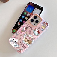 Cute ice cream KT cat Jelly 2-in-1 Phone Case For OPPO Realme 5 5s 5i 6i 11 11X Realme N61 N63 Note 