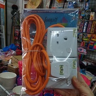 2, 3 & 4 Gang switch 5 M 40/0.20mm with Orange wire, Heavy duty Extension 2,3 &4 gang sirim with 5mt