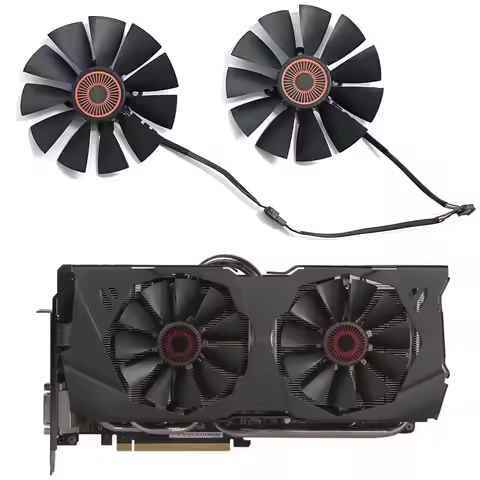 New 95MM FD10015H12S STRIX-GTX 970 GPU fan suitable for ASUS STRIX-GTX 980 GTX 970 GTX 780 GTX 780TI