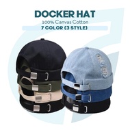 Plain Docker Hat Fashion Cap Men Unisex Topi Casual Outdoor Hat Topiah Songkok Baseball Cap