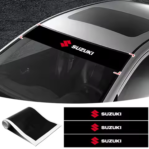 Car Front Windshield Stickers Front and Rear Decorative Decals Caps for Suzuki Swift Sport Jimny Gra