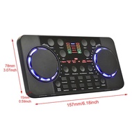 🌈V300 Pro Sound Card Set Professional Live Streaming 10 Sound Effects 4.0 Audio Interface Mixer for DJ Music Studio Reco