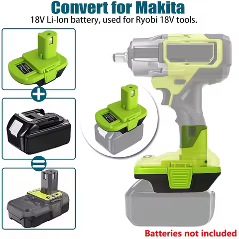 Battery Adapter for Makita to for Ryobi 18V Power Tool Battery Adaptor Convert for Makita18V Battery