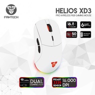 FANTECH HELIOS เมาส์แบบไร้สายและมีสาย XD3 PIXART 3335 16000 DPI และ RGB ไฟ83gr เมาส์สำหรับเล่นเกมส์