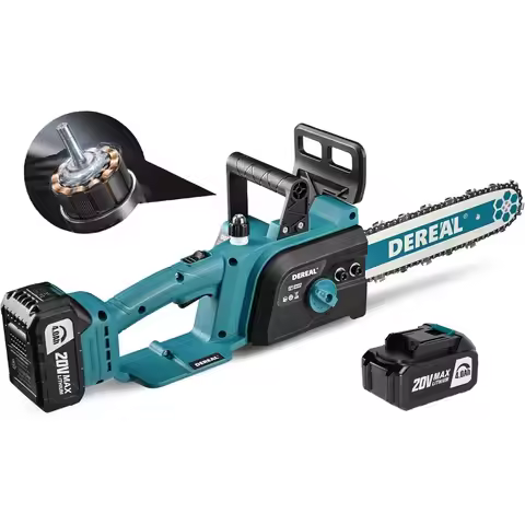Portable Cordless 12Inch Electric Chainsaw with 20V 4.0Ah Battery for Efficient Wood Cutting Upgrade