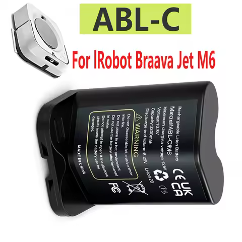 For iRobot Braava Jet M6 Rechargeable Lithium ion battery 10.8V 3200mAh for Electric Sweeper