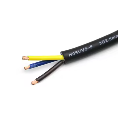 High Flexible 3 Core Power Cable 1.5mm 2.5mm H05VV5-F AC Copper Main Power Cord Cable for Stage Ligh