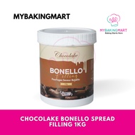 Chocolake Pistachio Kunafa Bono White Chocolate Filling Spread 1KG - For Baking Halal Bueno Biscoff 