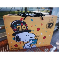 SNOOPY 70th Anniversary Bag Paper Shopping Gift Packaging