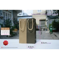 25 Pieces - Square kraft Paper Bag Standing Gift Box Mineral Water Bottle coca Bottle 500ml - Bag Number 20