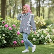 KEMEJA Zane Store - MUMBEE My Melody Screen Printing 5-12 Years Cute Girls' Blouse Top SHIRT MUMBEE 