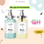 Lactus season biotin shampoo prevents dandruff, reduces hair loss QH lactus season biotin collagen 6