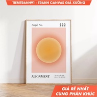 Tranh treo tường 222 Angel Numbers Poster Gradient Wall Art Spiritual Gradient Home Decor Positive A