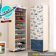 Rak Almari Kasut Bertutup Berlangsir Kalis Air/ Shoes Rack/ Shoe Cabinet/ Waterproof Storage Organizer Shelves, Shelf