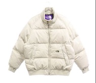 The north face purple label 米白 光電子羽絨外套 nanamica nd2265n