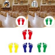KOZEEY Footprint Stickers Kids Floor Decals Portable Feet Spots Floor Markers for