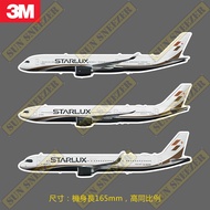 Star Airlines STARLUX A321neo A330neo A350 Realistic Civil Laptop Stickers Waterproof