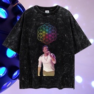LASTHOPE 'COLDPLAY' WASHING TSHIRT COLDPLAY T-SHIRT/ COLDPLAYkaos band COLDPLAY CONCERT T-SHIRT/