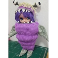 Boo monster inc Crochet Blythe Doll Set