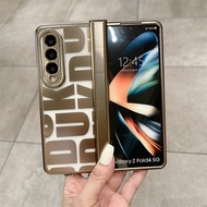 Hoce 3in1 Bản Lề Đầy Đủ Bảo Vệ Ốp điện thoại cho Samsung Galaxy Z Gấp 4 Gấp 3 Với Màu Sắc Thư Mạ Bum