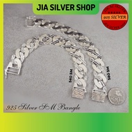 Ready Stock | 925 纯银 男款手链 | Original 925 Silver Bracelet Bangle SM For Men | Gelang Tangan Lelaki Perak 925