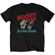 [ada stok]T-Shirt Elton John Rocket Man, T-Shirt Rock Lelaki, Sesuai untuk Peminat yang Menggemari S