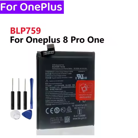 BLP759 4510mAh Replacement Battery For OnePlus 8 Pro One Plus 8 Pro Genuine Latest Production Phone 