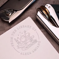 Custom Book Embosser, Personalized Embosser stamp,BookEmbosser,Scrap booking Embosser,Personalized e